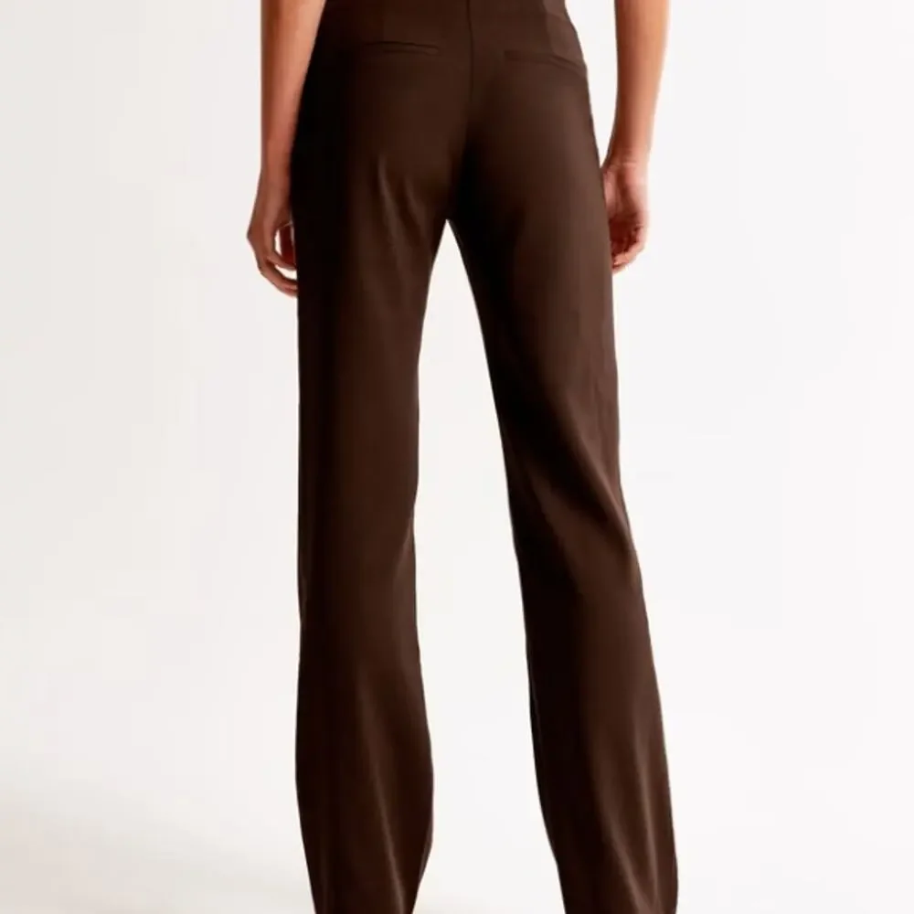 Abercrombie HR Slim Boot Trouser Dark Brown Tailored Dress Pant NWT Size XS